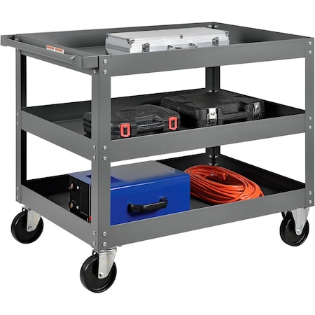 Global Industrial Stock Cart, Steel, 36 in L, 24 in W, 32 in H 988845